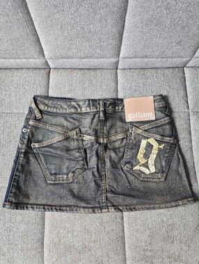Galliano | Vintage Denim Mini Skirt Size S